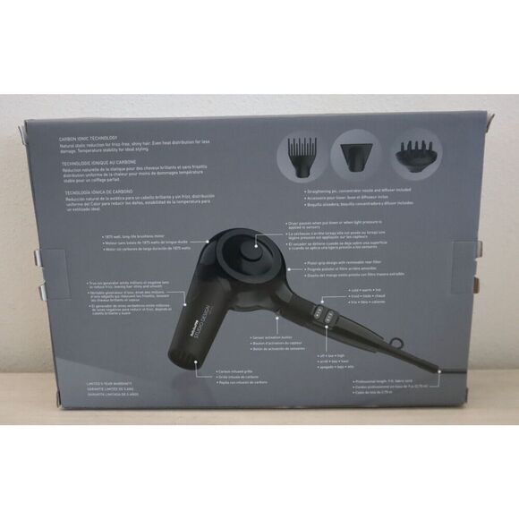 BaByliss PRO Studio Design Series Black The Sensor Hair Dryer 1875W - Picture 2 of 6